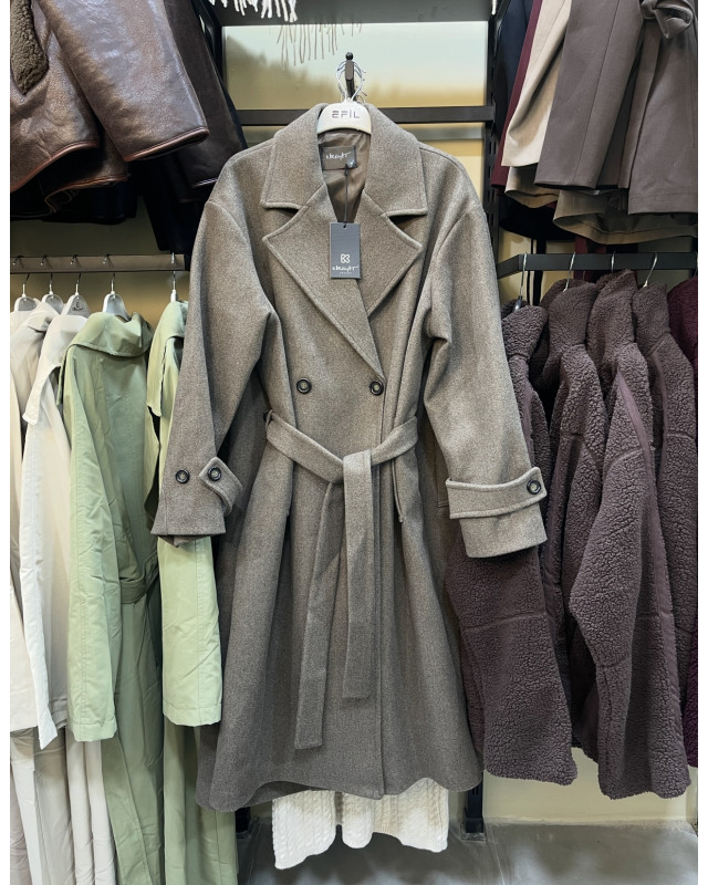 جوخ مبطن مع حزام - بني جوخ مبطن مع حزام - بني