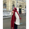 سكارف شتوي احمر