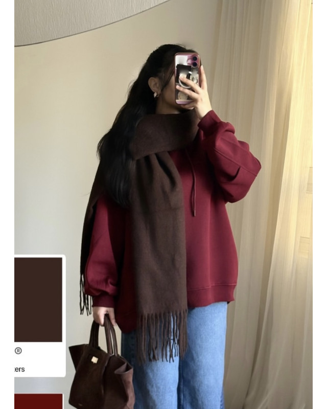 سكارف شتوي بني