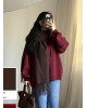 سكارف شتوي بني