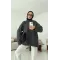 بلوزة شتوية سادة - رمادي