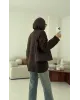بلوزة شتوية سادة - بني بلوزة شتوية سادة - بني