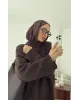 بلوزة شتوية سادة - بني بلوزة شتوية سادة - بني