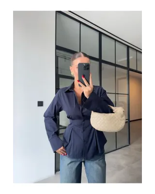 قميص مخصر - كحلي قميص مخصر - كحلي