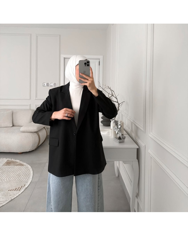 بليزر اسود سادة بليزر اسود سادة