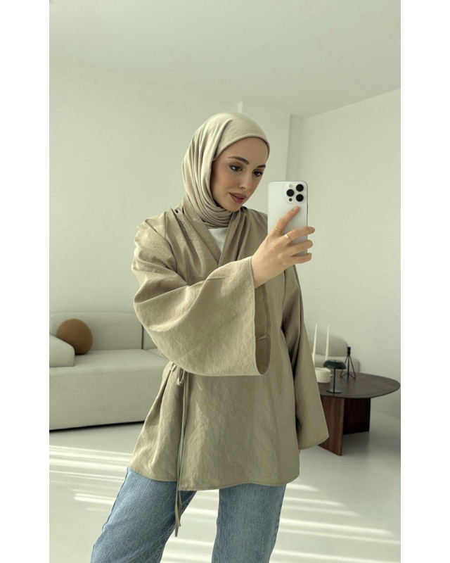 كيمونو بيج بربطة جانبية