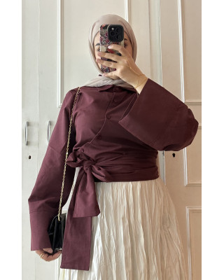 قميص بوردو قصير قميص بوردو قصير