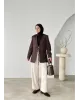 بليزر بموديل ربطة - بني بليزر بموديل ربطة - بني