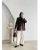 بليزر بموديل ربطة - بني بليزر بموديل ربطة - بني