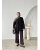 بليزر بموديل ربطة - اسود بليزر بموديل ربطة - اسود