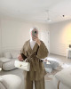 سوت كيمونو و بنطلون - كاكي سوت كيمونو و بنطلون - كاكي