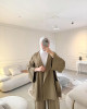 سوت كيمونو و بنطلون - كاكي سوت كيمونو و بنطلون - كاكي