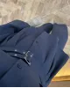 طقم تركي قطعتين بموديل حزامين عالخصر - كحلي