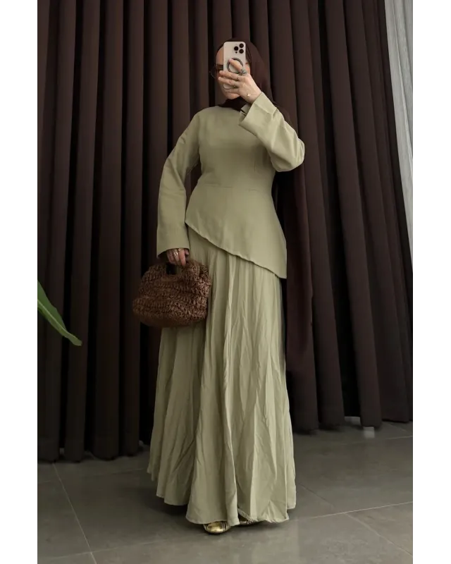 Frida Pinterest Skirt Set – Khaki