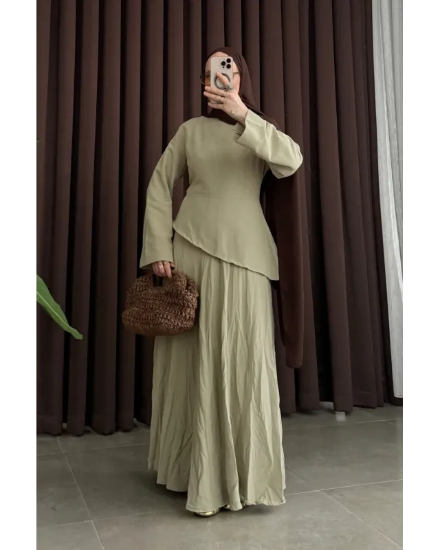 Frida Pinterest Skirt Set – Khaki