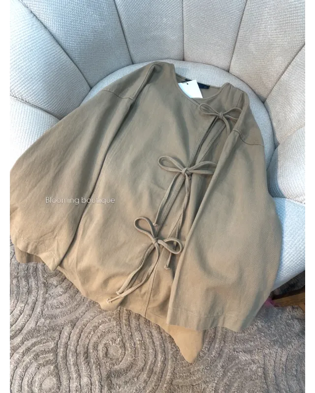 جاكيت بربطات جانبية - صحراوي