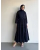 طقم تنورة و قميص - كحلي