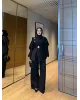 طقم بازرار ذهبية وحزام باكسسوار ذهبي - اسود