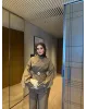 طقم بازرار ذهبية وحزام باكسسوار ذهبي - بيج كاكي طقم بازرار ذهبية وحزام باكسسوار ذهبي - بيج كاكي
