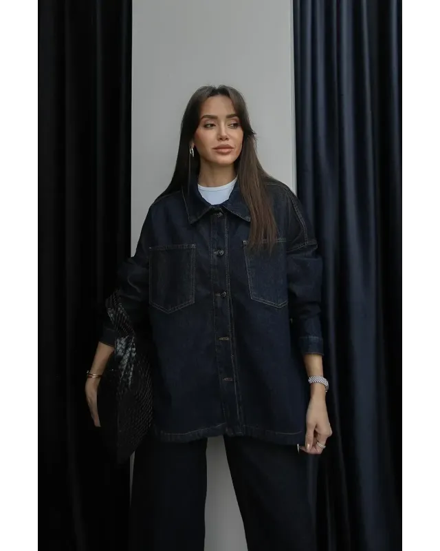 Dark Navy Denim Jacket