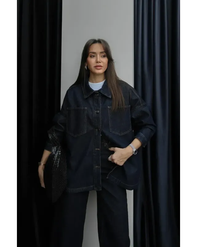 Dark Navy Denim Jacket