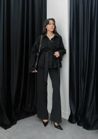 Black Denim Set