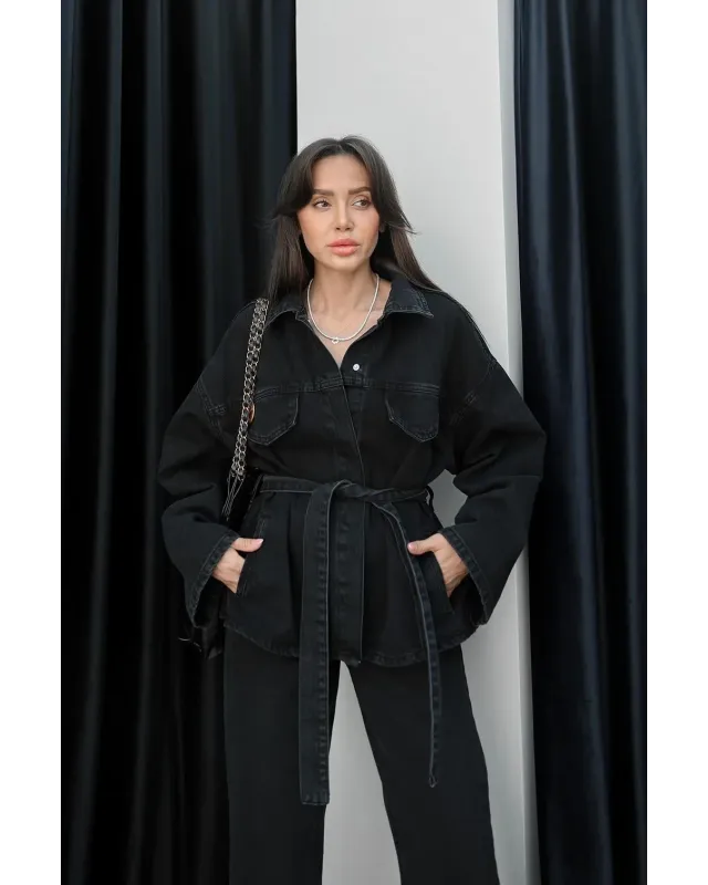 Black Denim Set