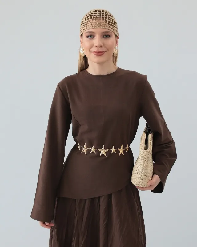 Frida Pinterest Skirt Set – Brown Frida Pinterest Skirt Set – Brown