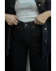 Dark Folded Denim Jean
