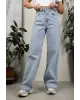 High-Waisted Ice Wash Jeans