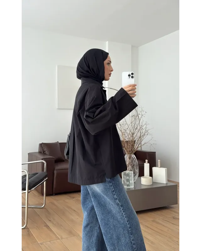 Oversized Black Shirt