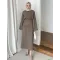 Chic Skirt Set with Detachable Wrap-Olive Khaki