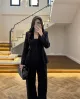 Black Fitted Blazer and Pants Set