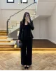 Black Fitted Blazer and Pants Set