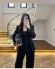 Black Fitted Blazer and Pants Set