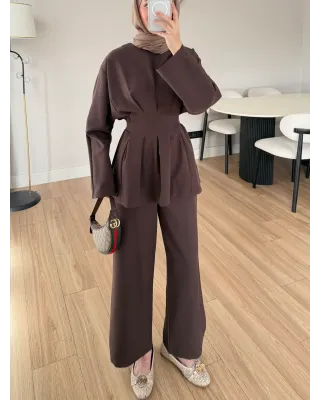 Waist Fit Set - Coffee Brown
