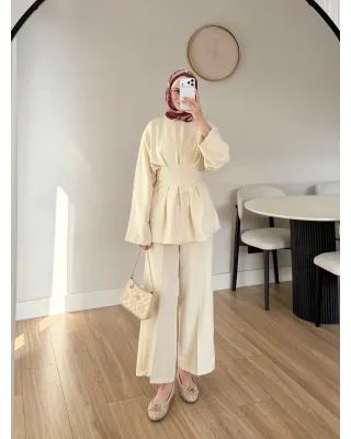 Waist Fit Set - Beige