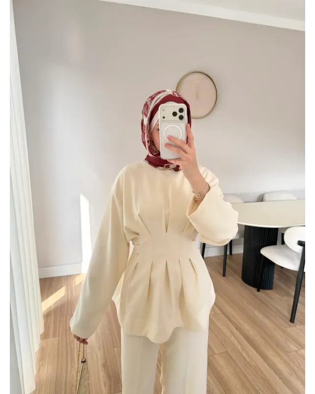 Waist Fit Set - Beige