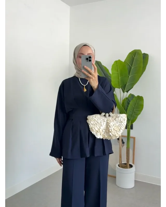 Waist Fit Set - Dark Navy