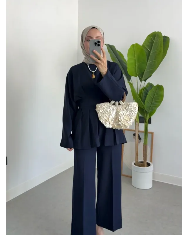Waist Fit Set - Dark Navy