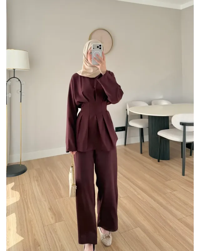 Waist Fit Set - Plum color Waist Fit Set - Plum color