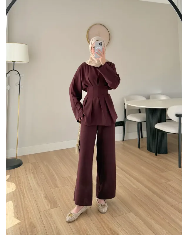 Waist Fit Set - Plum color Waist Fit Set - Plum color