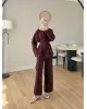 Waist Fit Set - Plum color Waist Fit Set - Plum color