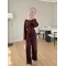 Waist Fit Set - Plum color