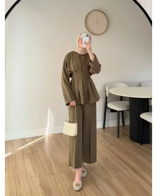 Waist Fit Set - Olive Green