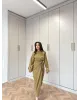 Side-Tied Skirt Set – Mustard