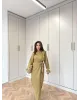 Side-Tied Skirt Set – Mustard