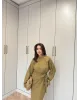 Side-Tied Skirt Set – Mustard
