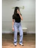 Medium Blue-Classic Straight Jeans