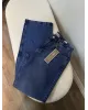 Dark Blue-Classic Straight Jeans